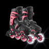 Коньки роликовые Globber Go Skates Lights розовый/черный - Коньки роликовые Globber Go Skates Lights розовый/черный