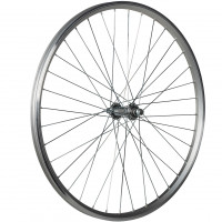 Колесо переднее VelRosso 26" в сборе двойной алюм. обод втулка под гайку VRS-257