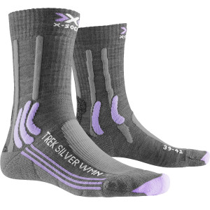 Носки X-Socks Trek Silver Grey Melange/Bright Lavender 