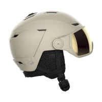 Шлем с визором Salomon Icon LT Visor Sigma Beige/Univ (2022)