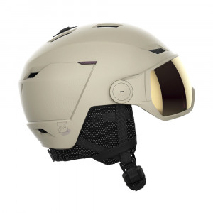 Шлем с визором Salomon Icon LT Visor Sigma Beige/Univ (2022) 