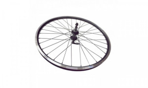 Колесо Stels 27.5&quot; заднее в сборе (N-710D) дв. ал. черн. обод диск 7 ск промподшипн. под трещотку 