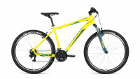 Велосипед Forward Apache 27.5 1.2 желтый/зеленый рама 19" (2022)