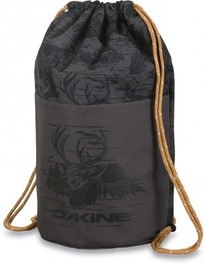 Рюкзак-мешок Dakine Cinch Pack 17L Watts (темно-серый с хищниками) 