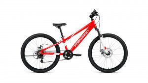 Велосипед Forward Rise 24 2.0 disc красный/белый (2020) 