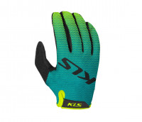 Перчатки KLS Plasma GREEN XS с длинными пальцами лёгкие вентилируемые, ладонь из перфорированной синтетической кожи, силиконовое напыление на пальцах, совместимы с сенсорным экраном