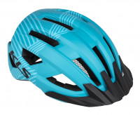 Шлем KLS DAZE, light blue M/L, 14 вент. отверстий, двухкомпонентное литьё, съёмные козырёк и внутренняя вкладка, отражающий стикер сзади