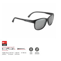 Очки солнцезащитные спортивные Swisseye Cleanocean 1 Grey Matt - Smoke FM