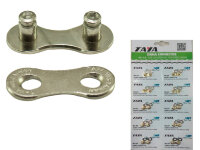 Соединительное звено цепи Taya 9 ск., 1/2"x5/64", 1 компл./блистер, 10 блистеров/карточка, серебр./серебр
