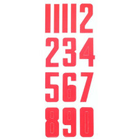 Номер для шлема Bauer Helmet numbers red (1035636)