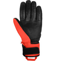 Перчатки горнолыжные Reusch Worldcup Warrior R-Tex XT black/fluo red