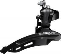 Перек-ль передний Shimano, TZ, FD-TZ500-DS6, FOR 3(звезды)X7/6, нижн. хомут, низ. тяга, 31.8 MM BAND