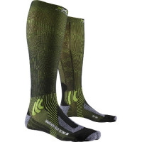 Носки X-Socks Marathon Helix Retina 4.0 black melange/effector green B035