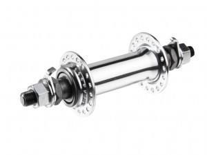 Втулка MTB,36H, передняя стальная 3/8x14Gx100x140 на гайках серебристая 