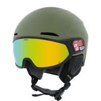 Шлем Alpina Alto Q-Lite Olive Matt (Gold Mirror)