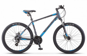 Велосипед Stels Navigator-630 MD 26&quot; V020 anthracite/blue (2019) 