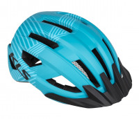 Шлем KLS DAZE, blue S/M 52-55 cm, 14 вент. отверстий, двухкомпонентное литьё, съёмные козырёк и внутренняя вкладка, отражающий стикер сзади