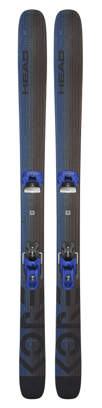 Горные лыжи Head Kore 111 black-blue + крепление ATTACK 17 GW W/O BRAKE [A] (2023)