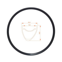 Обод TBS AMT-R24, 700Сх20ммх28Н, F/V