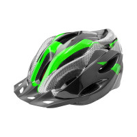Шлем защитный Stels FSD-HL021 (out-mold) L (58-60 см) чёрно-зелёный