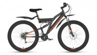 Велосипед Stark Jumper 27.1 FS D чёрный/оранжевый (2021)