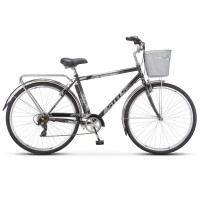 Велосипед Stels Navigator-350 V 28" Z010 черный рама: 20" (2023)