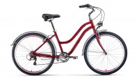 Велосипед женский Forward Evia Air 26 1.0 красный/белый (2021)