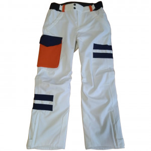 Штаны One More 911 Insulated Ski Pants Freeride Unisex LT white/mandarino/navy 0U911W0-00SF 