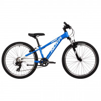 Велосипед Novatrack Extreme 7.V 24" синий/белый рама: 11" (2025)