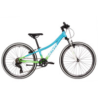 Велосипед Novatrack Katrina 7.V 24" салатовый/голубой рама: 10" (2025)