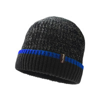 Шапка водонепроницаемая DexShell Cuffed Beanie черная с cиней полоской DH353BLU
