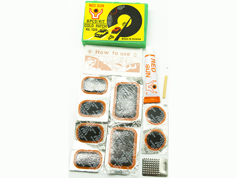 Велоаптечка Red Sun RS-1208 - 8 заплаток, наждачка, ниппельная резинка ...