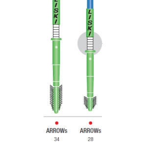 Вешка Liski Top 27 Arrows 34 с механической флекс-зоной синяя (10030M AS B) Вешка Liski Top 27 Arrows 34 с механической флекс-зоной синяя (10030M AS B)