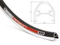 Обод Author Argon 8-36091607 27,5" двойной, автониппель, черный
