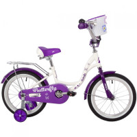 Велосипед Novatrack Butterfly 16" фиолетовый рама: 10.5" (2023)