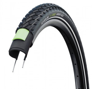 Велопокрышка Schwalbe 18x1.65 (44-355) 05-11100719 MARATHON Perf GreenGuard TwinSkin B/B+RT HS420 EC 67EPI 