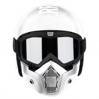 Шлем Terror Aviator Kit White (черная маска)