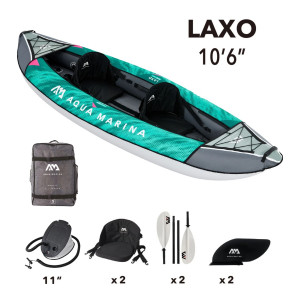 Каяк надувной двухместный с веслами Aqua Marina Laxo-320 10&#039;6&quot; (LA-320) (2023) 