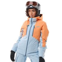 Куртка горнолыжная утепленная Dragonfly Gravity Woman mock orange/light blue