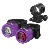 Комплект освещения KELLYS KLS IO USB фиолетовый: 50лм/15лм