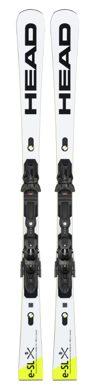 Горные лыжи Head WC Rebels e-SL EVO 14 white-black + крепление FREEFLEX 11 GW BRAKE 85 [D] (2023)