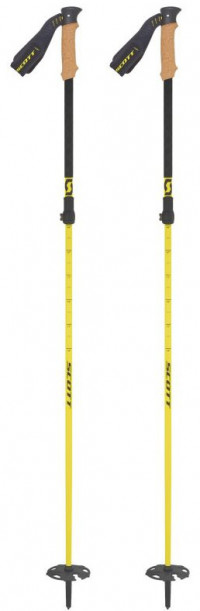 Палки горнолыжные Scott Cascade 2-Part SKI POLES 115-140см yellow (2021)