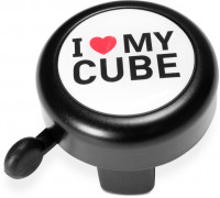 Звонок Cube "I LOVE MY CUBE" black'n'white'n'red
