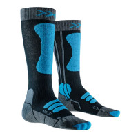 Носки X-Socks Ski JR 4.0 anthracite melange/galactic blue G286