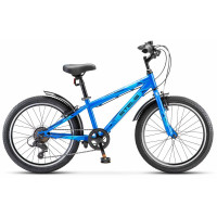 Велосипед Stels Pilot-220 V 20" Z010 (м) синий рама: 11" (2025)