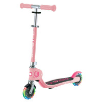Самокат Globber Flow Foldable Junior Lights пастельно-розовый