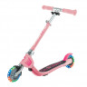 Самокат Globber Flow Foldable Junior Lights пастельно-розовый - Самокат Globber Flow Foldable Junior Lights пастельно-розовый
