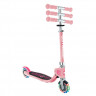 Самокат Globber Flow Foldable Junior Lights пастельно-розовый - Самокат Globber Flow Foldable Junior Lights пастельно-розовый