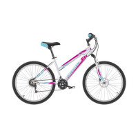 Велосипед Black One Alta 26 D белый/розовый/голубой рама: 16" (2022)