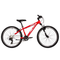 Велосипед Novatrack Extreme 7.V 24" красный/белый рама: 13" (2025)